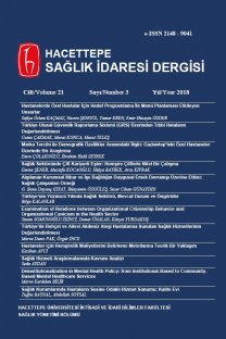 Hacettepe Sağlık İdaresi Dergisi-Cover