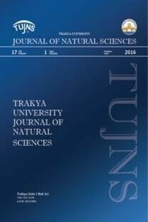 Trakya Üniversitesi Bilimsel Araştırmalar Dergisi B Serisi Fen Bilimleri-Cover
